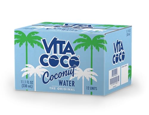 Vita Coco Coconut Water, Pure - Naturally Hydrating Electrolyte Drink - Smart Alternative to Coffee, Soda