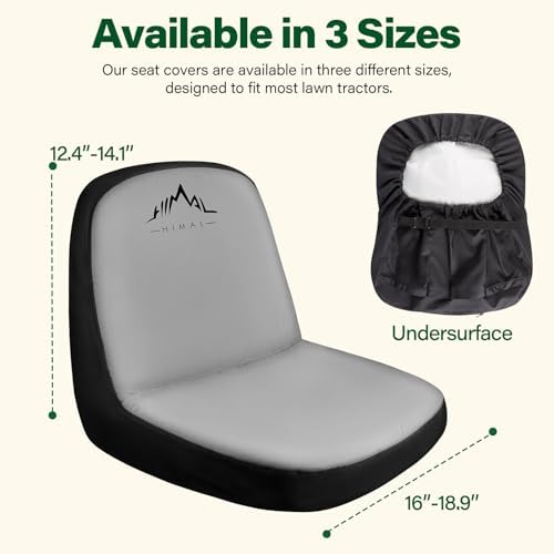 Himal Riding Lawn Mower Seat Cover, Durable 600D Polyester Oxford Durable Tractor Seat Cover,Large
