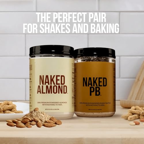 2 LB Powdered Peanut Butter from US Farms – Bulk, Only 1 Ingredient - Roasted Peanuts, Vegan, No Additives, Preservative Free, No Salt, No Sugar - 76 Servings - NAKED PB