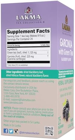 HYLEYS Lakma 14 Day Weight Loss Kit Green Tea - 42 Tea Bags