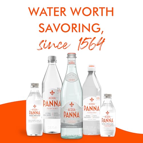 Acqua Panna Natural Spring Water, 16.9 Fl. Oz. Plastic Bottles, Pack of 24