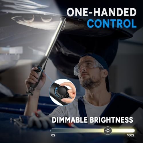 Dr. Prepare LED Work Light, 700 Lumens Rechargeable Work Lights, Cordless Portable Magnetic COB LED Work Light, Inspection Light for Car Repair, Home, Garage, Emergency