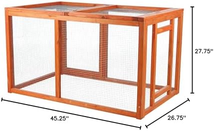 Trixie Natura Chicken Outdoor Run with Mesh-Covered Top, Extension for Natura Chicken Coops (55960, 55962, 55963, 55964)