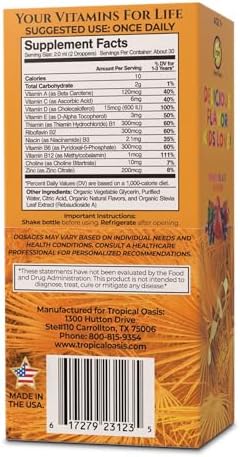 Premium Liquid Multivitamin For Kids | Sugar Free Kids Vitamins | 100% DV of 14 Vitamins for Kids | Multivitamin for Children Ages 4+ | Great Tasting, Non-GMO, Max 98% Absorption Rate- 16 oz, 32 Serv