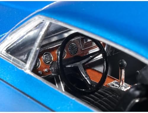 MPC: 1:25 Scale Model Kit - 1967 Pontiac GTO - Blue, 85+ Parts - Skill Level 2, Authentic Vehicle Building Kit, Replica Classic Car, Age 14+