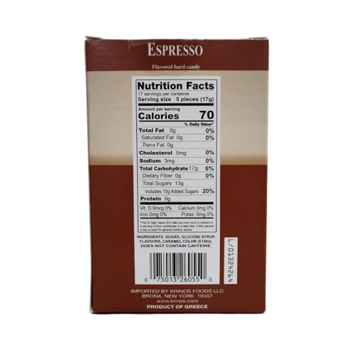 Krinos Cinnamon Candy - Hard Candy Imported from Greece, 10.6 oz | Natural flavors of cinnamon. Imported from Greece. Ideal as a after-meal palate cleanser and sharing at parties and gifts.