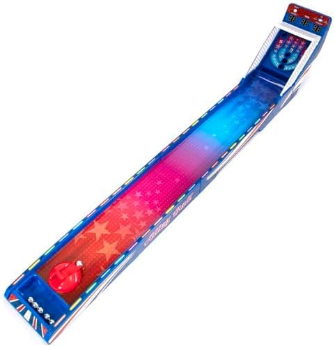 Merchant Ambassador Retro Arcade Electronic: Alley-Ball - Tabletop Game, 3' Track, Scoreboard & Sound Effects, 1-2 Players, Ages 6+