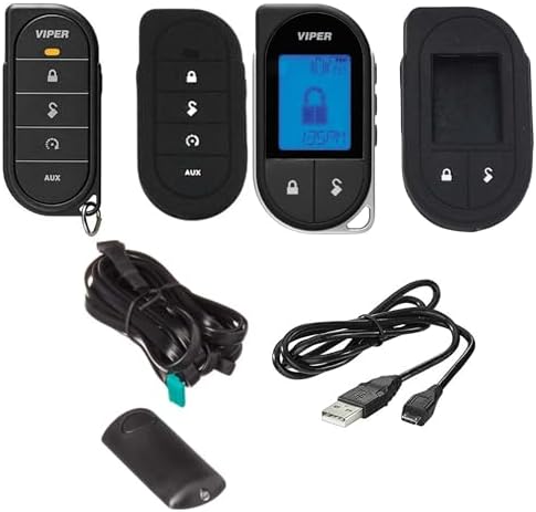7756v 2 Way LCD Replacement Remote Transmitter Bundled with + (1) 7656v 1 Way 5 Button Remote (1) 8606U + (1) Silicone Protective Covering for Each