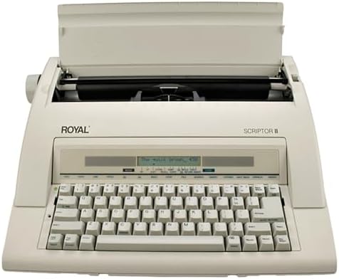 ROYAL 69147T Scriptor II Typewriter, White
