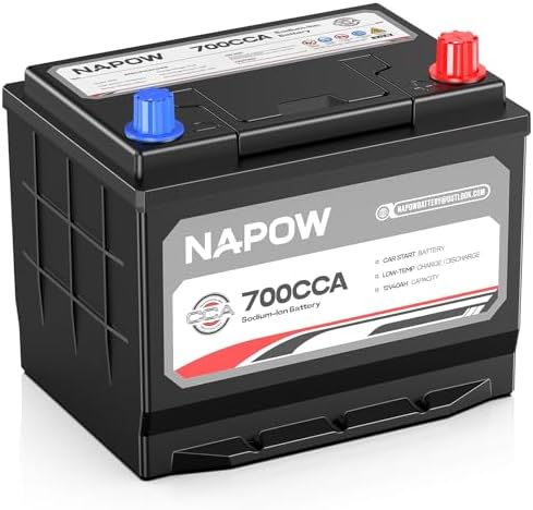 12V 70Ah Sodium Ion Car Battery, 1000CCA IP65 Waterproof Automotive Group Size 49 Battery for Car RV Marine
