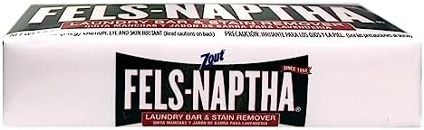 Fels Naptha Laundry Soap & Stain Remover Bar, Pack of 3