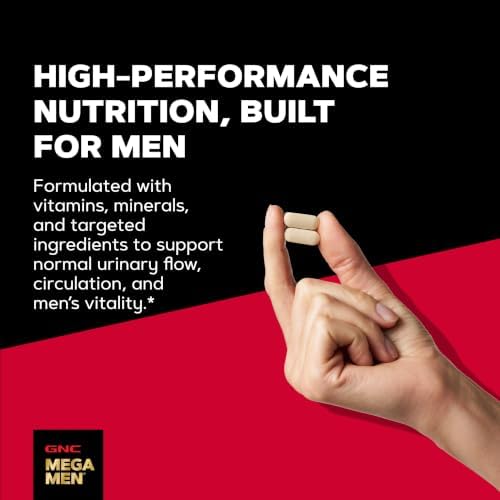 GNC Mega Men Prostate and Virility Multivitamin for Men, Supports Optimal Sexual Health and Prostate Health, 90 Count