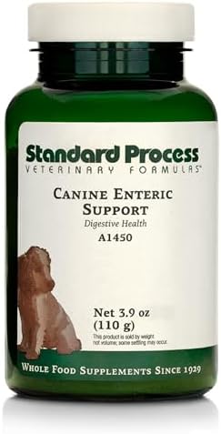 Standard Process Inc. Canine Enteric Support - Digestive System Support for Dogs - Nutritional Dog Supplement for Gut Health - Canine Supplement Formula to Aid Healthy Digestion - 30 g
