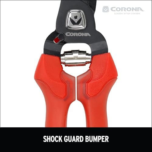 Corona BP 3214D ComfortGEL Bypass Hand Pruner, 3/4-inch cut , Red