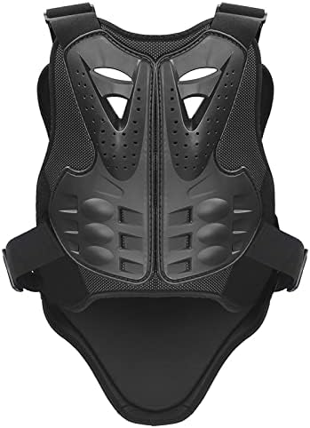PELLOR Motorcycle Armor Vest Chest Back, Motocross Body Guard Vest Skiing Riding Skating Anti-Fall Vest Protective Gear