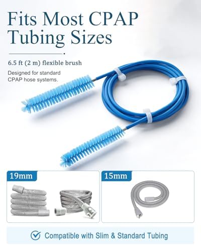 CPAP Cleaning Supplies Kit - CPAP Hose Cleaner Brush, CPAP Hose Holder, Mask Holder