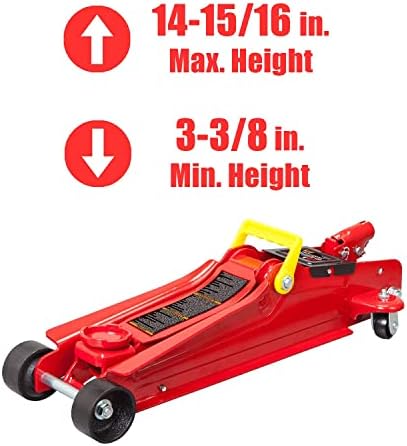 TCE TCE40753 Torin Steel Under Hoist Jack Stand: 3/4 Ton (1,500 lb) Capacity, Blue