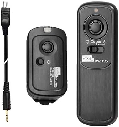 Pixel Camera Remote Shutter Release RW-DC0 for Nikon Wireless 2.4GHz 262ft | For Nikon Z8 Z9 D3 D4 D5 D800 D850 D800E D810A D810 D700 D500 D300 D300s D200 F100 F90 F90X F6 F5 D1X D2H MC-30A MC-36A