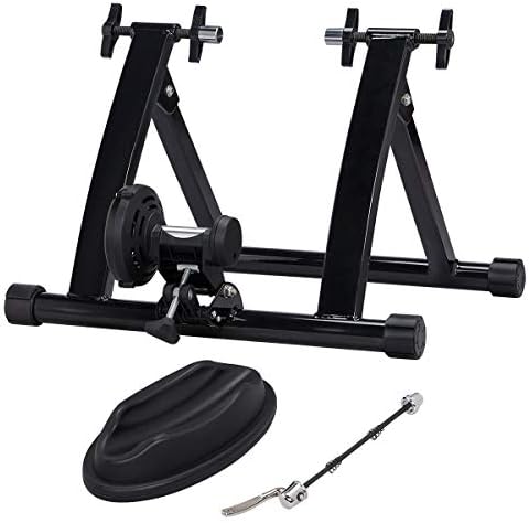Topeakmart Adjustable Magnetic Bike Trainer Stand for Indoor Riding 26-28in | Quiet magnetic resistance, adjustable levels