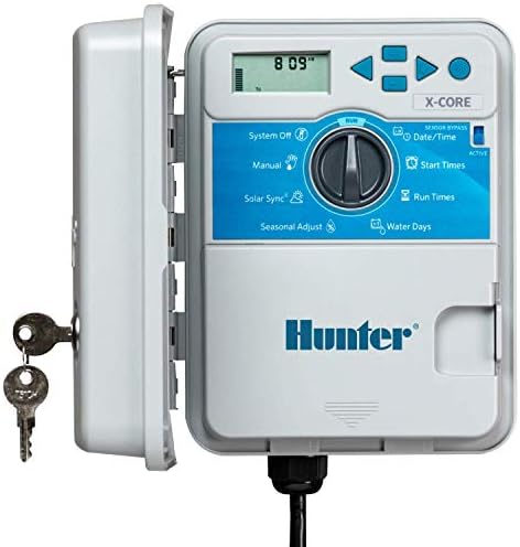 Hunter X-Core Sprinkler Timer, 8-Zone Indoor/Outdoor Sprinkler Controller