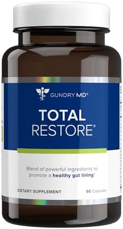 Gundry MD® Total Restore Gut Lining & Digestive Support, 30 Servings | 20 Gut Health Supporting Ingredients, Keto Friendly, Sugar & Artificial Sweetener Free, Active Lifestyle Support