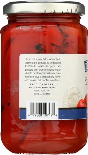 DELALLO Roasted Red Peppers, 12 OZ