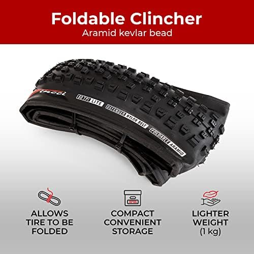 Pair 27.5 x 2.35 Mountain Bike Tires - Foldable 60-584 1mm Anti Puncture