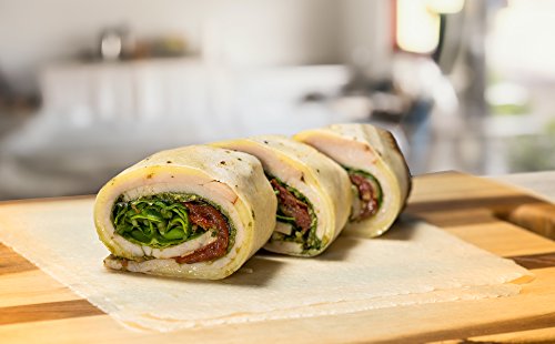 NUCO Organic Coconut Wraps, Moringa - Gluten Free, Low Carb, Vegan, 5 Ct | Paleo, Non-GMO, Dairy-free, Kosher, No Salt Added, Yeast-free