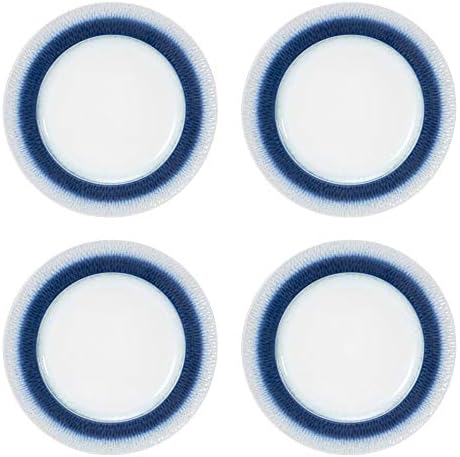 Pfaltzgraff Eclipse Blue 16-Piece Stoneware Dinnerware Set, Service for 4 with Dinner Plates, Salad Plates, Bowls and Mugs