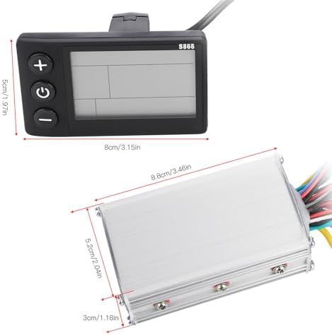 Electric Motor Controller, 36V-48V Waterproof LCD Display Panel Brushless Controller Kit for Electric Bicycle Scooter