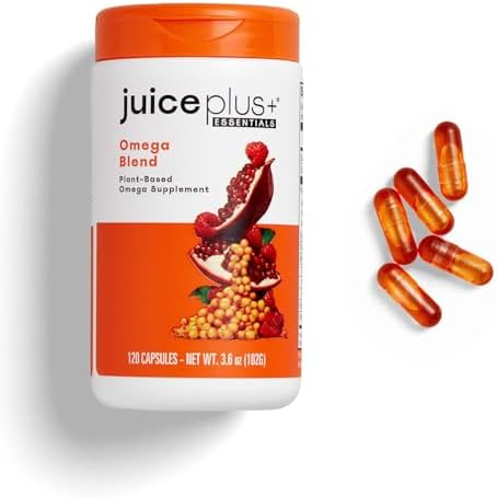 JuicePlus+ Fruit & Vegetable Blend, 2 Bottles (60+60 Servings) | Made from 20 whole fruits & vegetables — peels, leaves, seeds included — convenient daily fruit and veggie blend