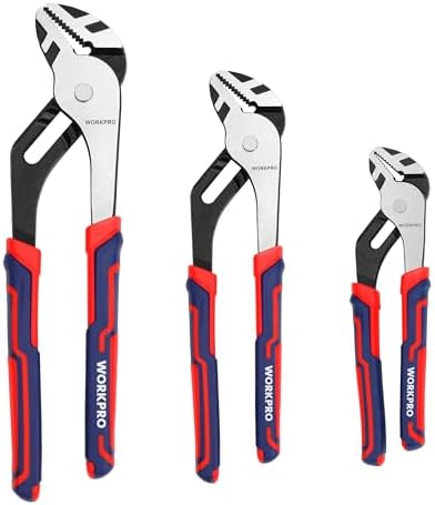 WORKPRO 3 Piece Groove Joint Plier Set