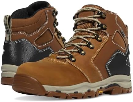 Danner Vicious Composite Toe Work Boots for Men, Waterproof, ASTM Approved | Composite Toe Boots for Men, For Electrical Hazard Work, Slip Resistant Grip, TPU Shank, Construction Boots