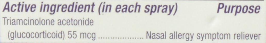 Nasacort 24HR Allergy Nasal Spray for Adults, Non-drowsy & Alcohol Free, 150 Spray Pack