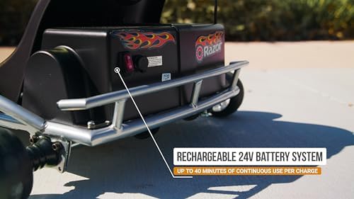 Razor Ground Force One - Electric Go-Kart for Ages 8+, Up to 12 MPH, Up to 40 Minutes of Continuous Use, Variable Speed Throttle