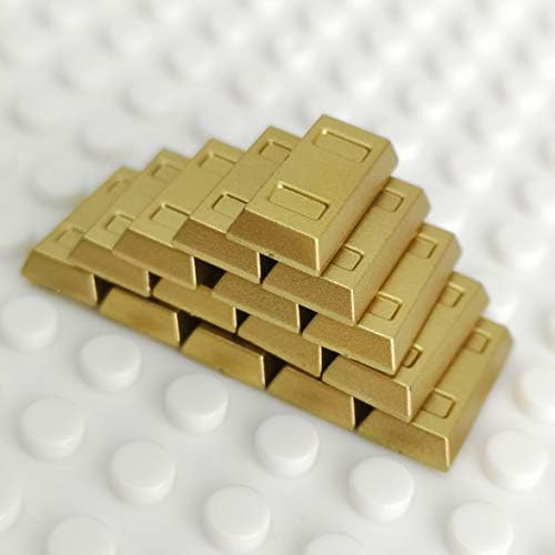 Plating Gold Bars Sliver Bars Brick Blocks Toy Treasure Set for Mini Figures Compatible Major Brands