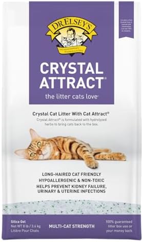 Dr. Elsey's Crystal Attract Silica Cat Litter, 8lbs