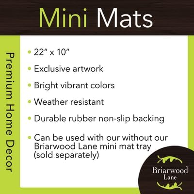 Briarwood Lane 5 O'clock Paradise Mini Mat 22x10 Indoor Outdoor Doormat
