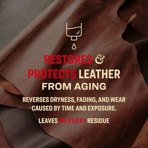 Tanner's Preserve Leather Conditioner for Finished Leather, Restores & Protects Auto Seats, Furniture & Tack, 8 fl oz
