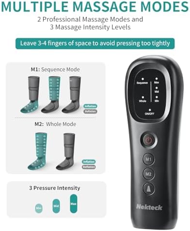 Nekteck Leg Compression Massager for Circulation and Relaxation