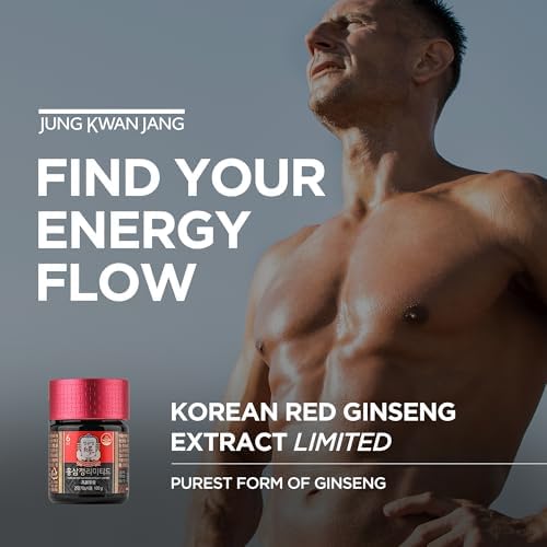 JUNG KWAN JANG Korean Red Ginseng Extract Limited 100g Jar | Ginseng Supplement, Ginseng Tea | Energy Boost, Stamina