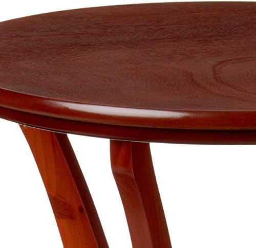 Frenchi Furniture Table, L 19.70 inch x W 19.70 inch x H 25.80 inch, Espresso