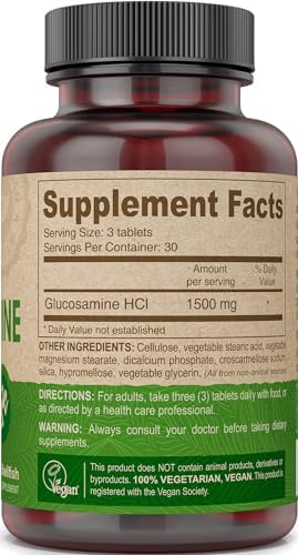 DEVA Vegan Vitamins Glucosamine Tablets, 90-Count Bottle