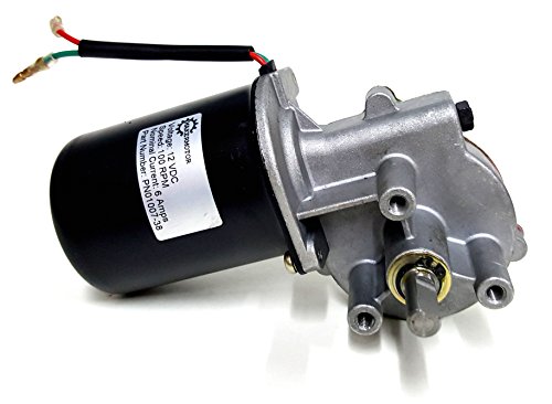 3/8" D Shaft 12V DC Reversible Electric Gear Motor 100 RPM