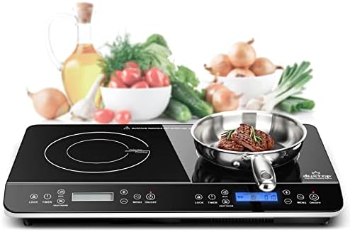 Duxtop LCD Portable Double Induction Cooktop 1800W Countertop Burner 9620LS