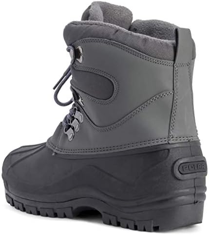 POLAR Mens Snow Waterproof Duck Hiking Bean Hiker Walking Short Ankle Boots