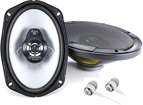 Kenwood KFC-6966S 800W Max 6" x 9" 3-Way 4 ohms impedance Car Stereo Coaxial Speakers Pair