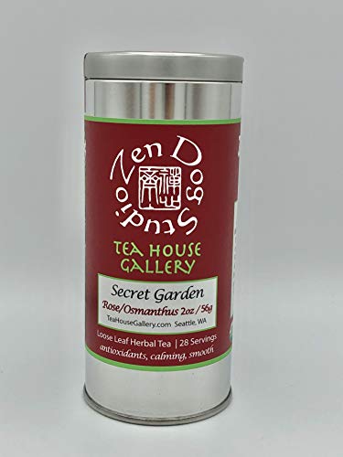 Zen Dog Teas SECRET GARDEN Wild Red Rose and Osmanthus Flower Blend Organic