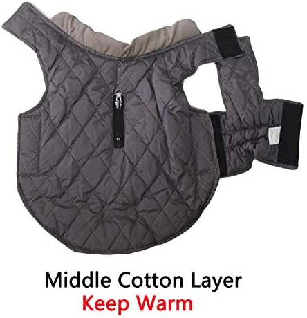 Vecomfy Reversible Dog Coat for Small Dogs with 2 Leash Openings