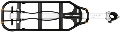 Ibera Seatpost-Mounted Rear Bike Rack - Quick-Release Bike Cargo Rack for 26"/700c Frames - 22 lbs Capacity & Adjustable Length - Weather Resistant